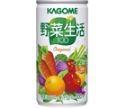 「野菜生活100オリジナル」は、にんじんを中心に２１種類の野菜と3種類のフルーツをブレンド。

