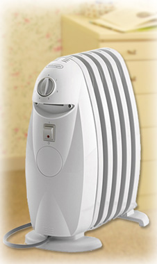 オイルヒーターがそのまま小型サイズに。
