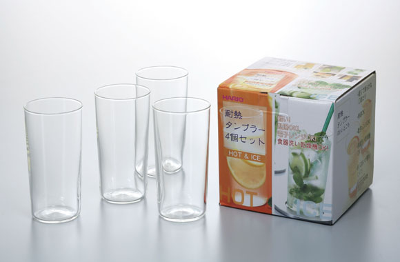 薄くて軽いHARIO（ハリオ）のタンブラー