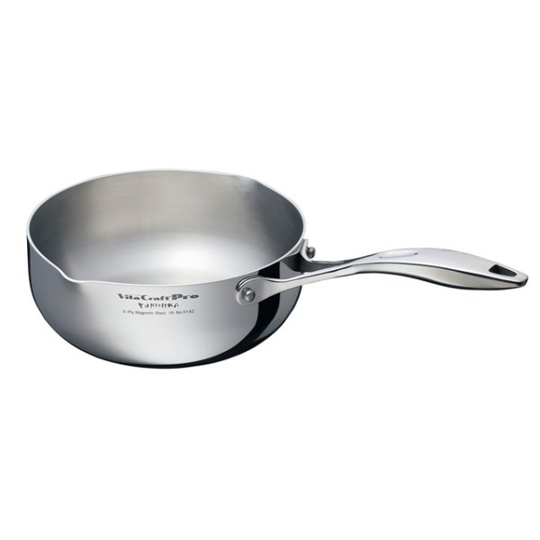画像1: ビタクラフト プロ ユキヒラ鍋 20cm(2.3L)  全面5層構造。さっと火を通したり、小回りのきくお鍋 (1)