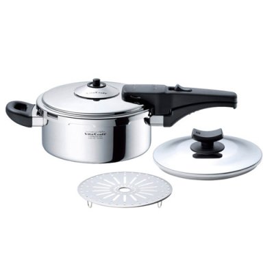 画像1: ピタクラフトスーパー圧力鍋 アルファ 2.5リットル 煮込み料理、蒸し料理に大活躍。短時間で仕上がります。 (1)