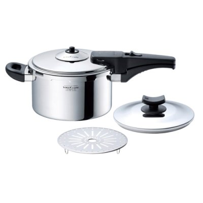 画像1: ピタクラフトスーパー圧力鍋 アルファ 3.5リットル 硬いお肉も圧力で柔らかく。煮込み料理も短時間で仕上がります。 (1)