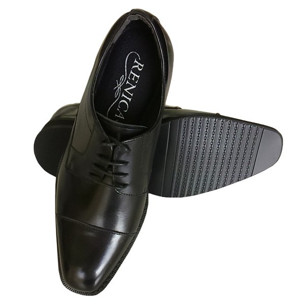 画像2: レニカ(RENICA) ヒールアップシューズ ＋6cm ストレートチップ スタイリッシュにヒールアップ フォーマルにも (2)