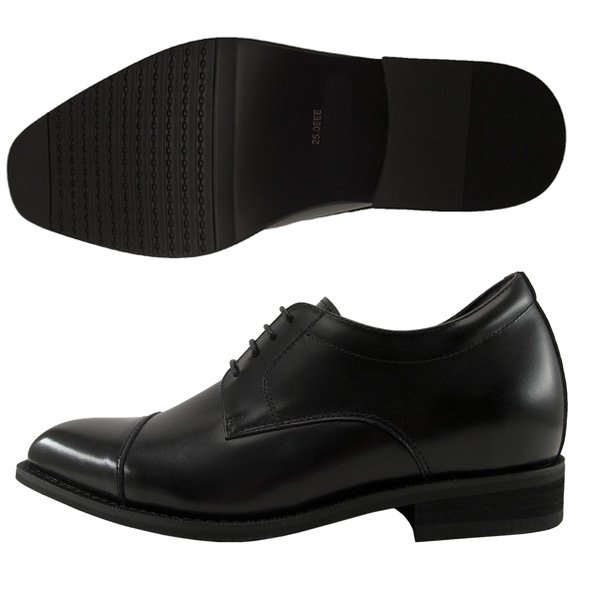 画像3: レニカ(RENICA) ヒールアップシューズ ＋6cm ストレートチップ スタイリッシュにヒールアップ フォーマルにも (3)