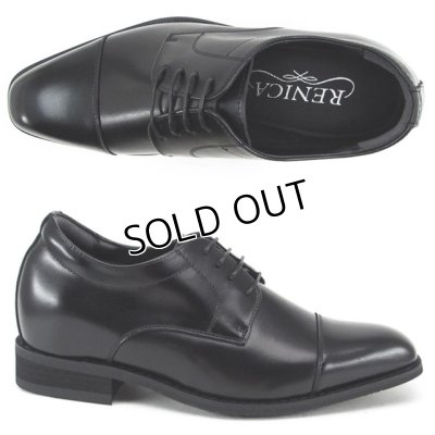 画像1: レニカ(RENICA) ヒールアップシューズ ＋6cm ストレートチップ スタイリッシュにヒールアップ フォーマルにも (1)