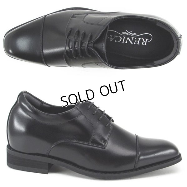 画像1: レニカ(RENICA) ヒールアップシューズ ＋6cm ストレートチップ スタイリッシュにヒールアップ フォーマルにも (1)