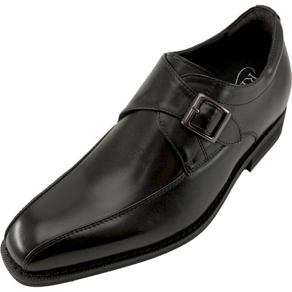 画像2: レニカ(RENICA)  ヒールアップシューズ ＋6cm  モンクストラップ ドレッシー さりげなく脚長効果を発揮 (2)