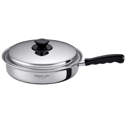 画像1: ビタクラフト Vシリーズ フライパン27.0cm 焼き物や炒め物はもちろん、浅型の片手鍋として、無水調理や煮魚にも使えます。 (1)