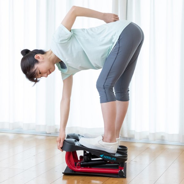 画像9: 柔軟な体を手に入れよう!  エアロライフ ストレッチステッパー  美脚 美姿勢 シェイプアップ 柔軟運動 (9)