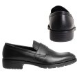 画像1: リーガルコーポレーション ビジネスシューズ [ローファー] ブラック 足裏全体にクッション性に優れたソールを内蔵。歩きやすく、疲れにくいビジネスシューズ (1)