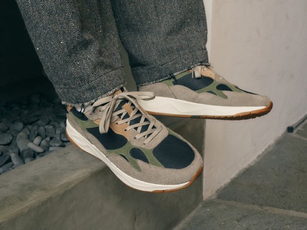 画像3: CLAE（クレイ）ZUMA ズマスニーカーブラックグリーン23.0-25.0cm ネオプレン素材のライニングが足入れをスムーズにし、包み込むような履き心地で す。 (3)