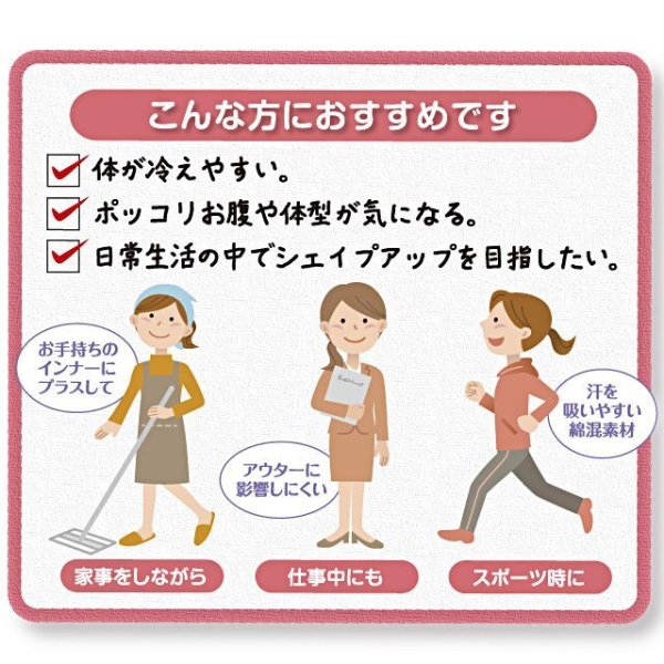 画像4: 体を温めながら体型補正をサポート！ ターボセル ロングシェイパー (4)