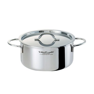 画像1: ビタクラフト コロラド 両手ナベ22cm 煮物料理に大活躍。ペイパーシール効果で密閉され、野菜も色鮮やかに茹でられます。 (1)