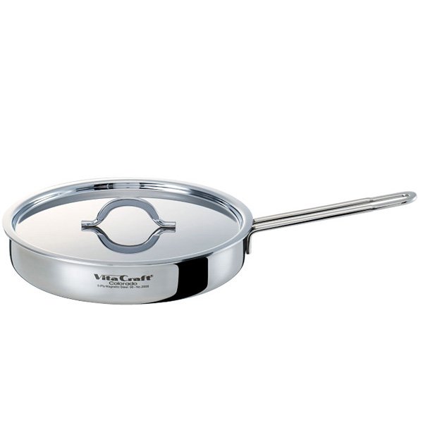 画像1: ビタクラフト  コロラド フライパン 26cm オールステンレスでキッチンも華やぐ逸品です。 (1)
