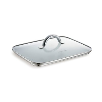 画像1: ビタクラフト ダブルグリル専用ガラス蓋(深グリル用)　専用ガラス蓋でさらに冷めにくい暖かなお料理をテーブルへ…。 (1)