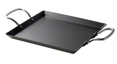 画像1: ビタクラフト クックギア スーパー鉄板 ACRスクエア 風合い豊かな黒皮鉄に独自の窒化4層加工を施し、さらに錆びにくく、使いやすいアウトドア鉄板 (1)