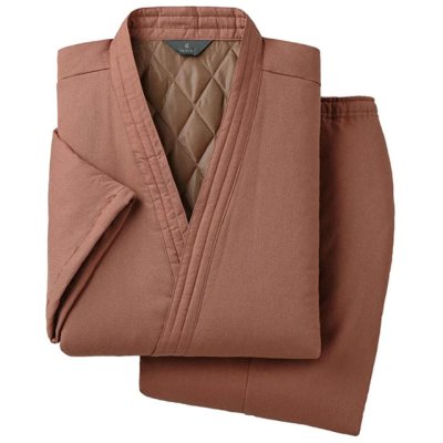 画像2:  匠 裏キルト中綿入り男女兼用綿作務衣 (2)