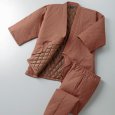 画像3:  匠 裏キルト中綿入り男女兼用綿作務衣 (3)