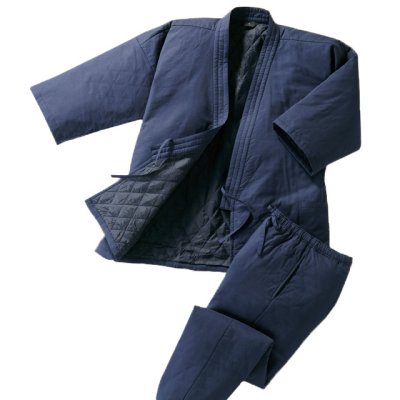 画像5:  匠 裏キルト中綿入り男女兼用綿作務衣 (5)