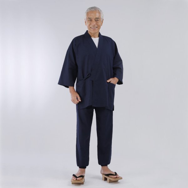 画像6:  匠 裏キルト中綿入り男女兼用綿作務衣 (6)