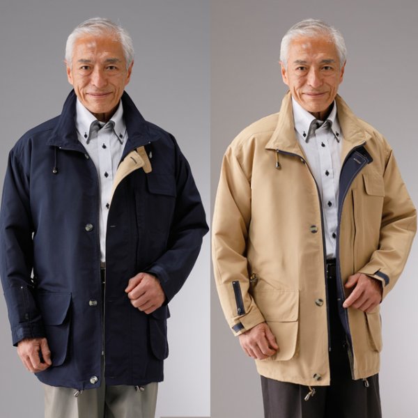 画像3: Franco collezioni(フランコ・コレツィオーニ) 手ぶらでお出掛け！15ポケットハーフコート (3)