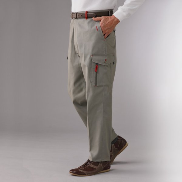 画像2: Franco Collezioni(フランコ・コレツィオーニ)デザインカーゴパンツ2色組 (2)