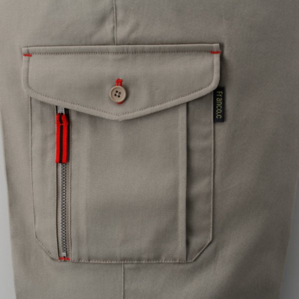 画像5: Franco Collezioni(フランコ・コレツィオーニ)デザインカーゴパンツ2色組 (5)