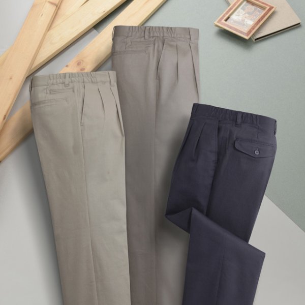 画像4: Franco Collezioni (フランコ・コレツィオーニ) COOL-EX ストレッチチノパンツ３本組 (4)