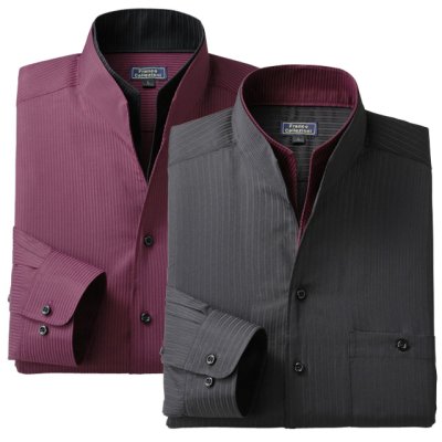 画像1: Franco Collezioni (フランコ・コレツィオーニ) 二重変化衿ドレスシャツ 2枚組 洗練されたこだわりメンズドレスシャツ (1)