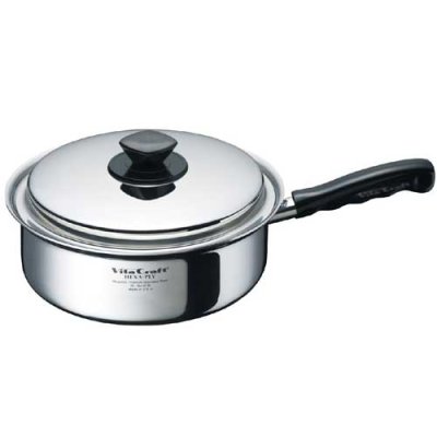 画像1: ビタクラフト ヘキサプライ 片手ナベ 2.9L  全面6層構造でさらに熱しやすく冷めにくいので、煮物に最適。 (1)