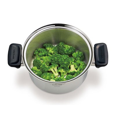 画像2: ビタクラフト ヘキサプライ 両手ナベ 3.0L  2〜3人分の煮込み料理や煮物にぴったり。直径19cmのケーキも焼けます。ごはんなら3〜4カップまで。 (2)