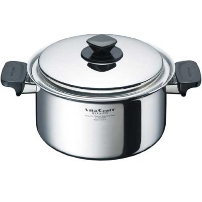 画像1: ビタクラフト ヘキサプライ 両手ナベ 4.0L 深型 おでん、ポトフなど大量に作る料理にうってつけのお鍋です。 (1)