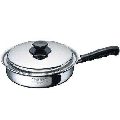 画像1: ビタクラフト ヘキサプライ フライパン24.5cm　少量の油分で調理することで、ヘルシークッキングが楽しめます。 (1)