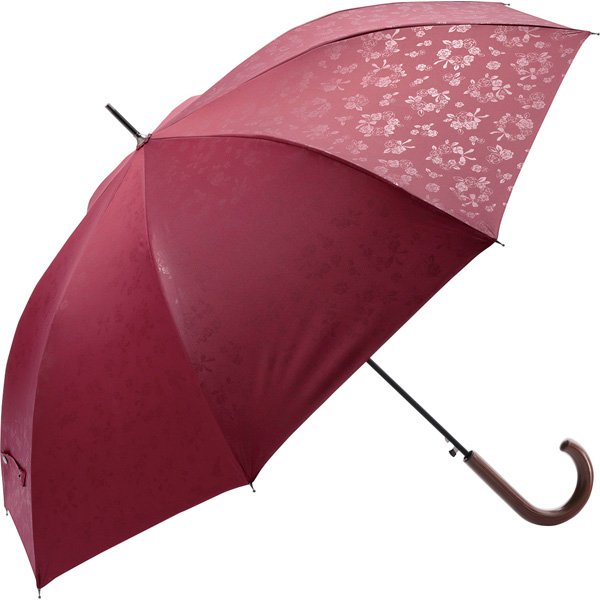 画像2: 【送料無料】高機能傘 ローズ 遮光率約99%暑い日のお出かけが快適になる傘 (2)