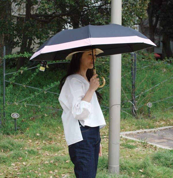 画像4: エコワン ショートワイド傘 ブラック 雨晴れ兼用傘として大活躍 (4)