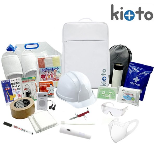 画像2: 災害・緊急避難用 エコワン 防災27点セット  緊急時にサッと持ち出せるよう、基本的な防災用品をリュックにセット 防災危機管理者が監修 (2)