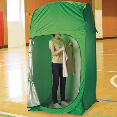 画像2: エコワン 防災プライバシーテント 避難時・アウトドア用に エアーマット付きでプライベート個室の出来上がり (2)