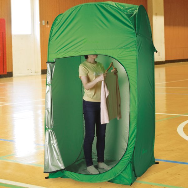 画像2: エコワン 防災プライバシーテント 避難時・アウトドア用に エアーマット付きでプライベート個室の出来上がり (2)