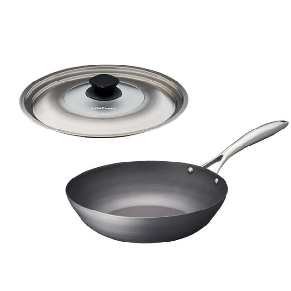 画像1: ビタクラフト スーパー鉄 フライパン 28cm+フライパンカバーL セット (No.2003+No.3203) 「スーパー鉄」のフライパンと純正フライパンカバーの、お得なセット。 (1)