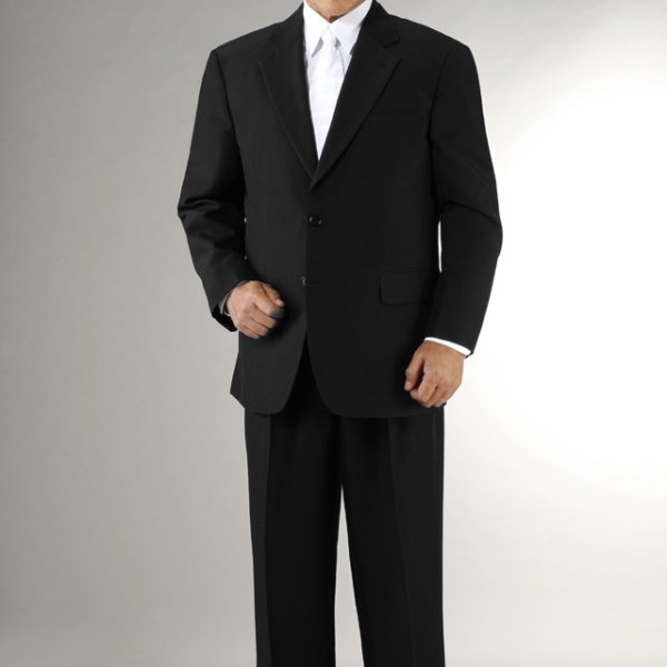 画像3: 礼装 フォーマルスーツ上下セット（ジャケット：シングル／ダブル）黒で差をつけるブラックが際立ち、水にも強いスーツ。 (3)