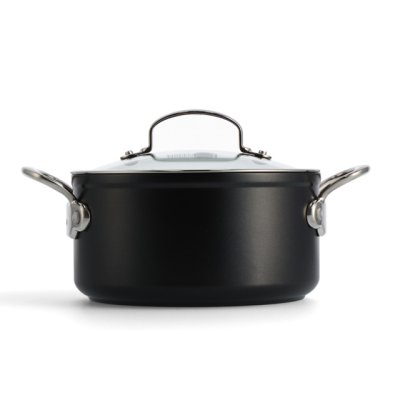 画像2: グリーンパン バルセロナプロ キャセロール 20cm ガラス蓋付 フッ素樹脂を使わず、雑味のないおいしいお料理が作れる両手ナベ (2)