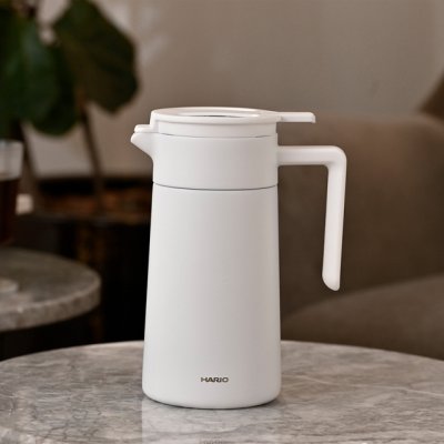 画像6: HARIO(ハリオ)セラミックコーティング 真空二重保温ポット 600 ステンレス特有のにおいがつかず、美味しく飲めるポット (6)