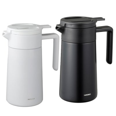 画像1: HARIO(ハリオ)セラミックコーティング 真空二重保温ポット 600 ステンレス特有のにおいがつかず、美味しく飲めるポット (1)