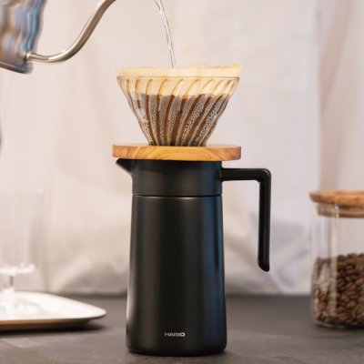 画像3: HARIO(ハリオ)セラミックコーティング 真空二重保温ポット 600 ステンレス特有のにおいがつかず、美味しく飲めるポット (3)