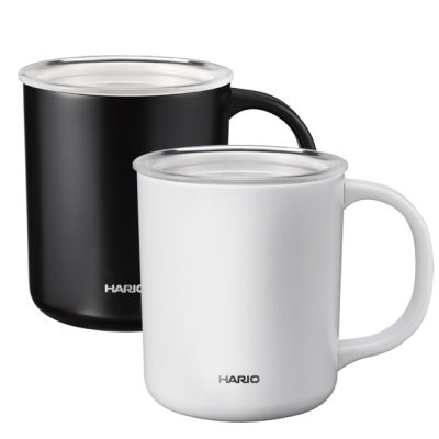 画像1: HARIO(ハリオ)セラミックコーティング 真空二重保温マグ 350  内側にセラミックコーティングが施されており、ステンレス特有の金属臭がせず、美味しく飲み物が愉しめます。 (1)