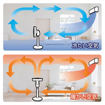 画像8: ゼンケンDC扇風機  値下げ 心地よい風をお部屋の隅々までお届け。サーキュレーターとしても一年中活躍。 (8)