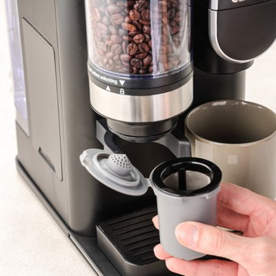 画像7: Cuisinart (クイジナート)  ドリップワン ミル付コーヒーメーカー 使い方はかんたん 豆も水も計量要らず。お好みのボタンを選び、フィルターに挽いて淹れていくだけのシンプル操作 (7)