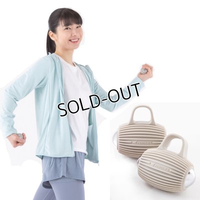 画像1: ウォーキング エクササイズ 全身運動 有酸素運動 〜手のひらサイズの卵型ミニダンベル〜 エアロライフ プチウェイト 小さい 筋力 ダンベル 散歩 歩く 持つ 持ち歩く (1)