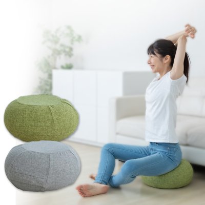 画像1: インテリアとしても使えるドーナツ型クッション エアロライフ COROn COROn（コロンコロン）ダイエット 体幹 バランス クッション 骨盤 腹筋 (1)