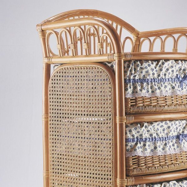 画像2: 籐(ラタン)ランドリーボックス 4段 (2)